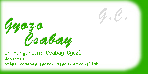 gyozo csabay business card